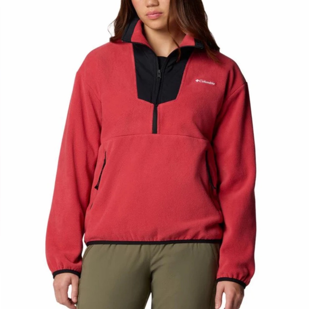 Columbia Women SEQUOIA GROVE 1/2 ZIP FLEECE SWEATSHIRT. SIZE LARGE.‎ NWT.